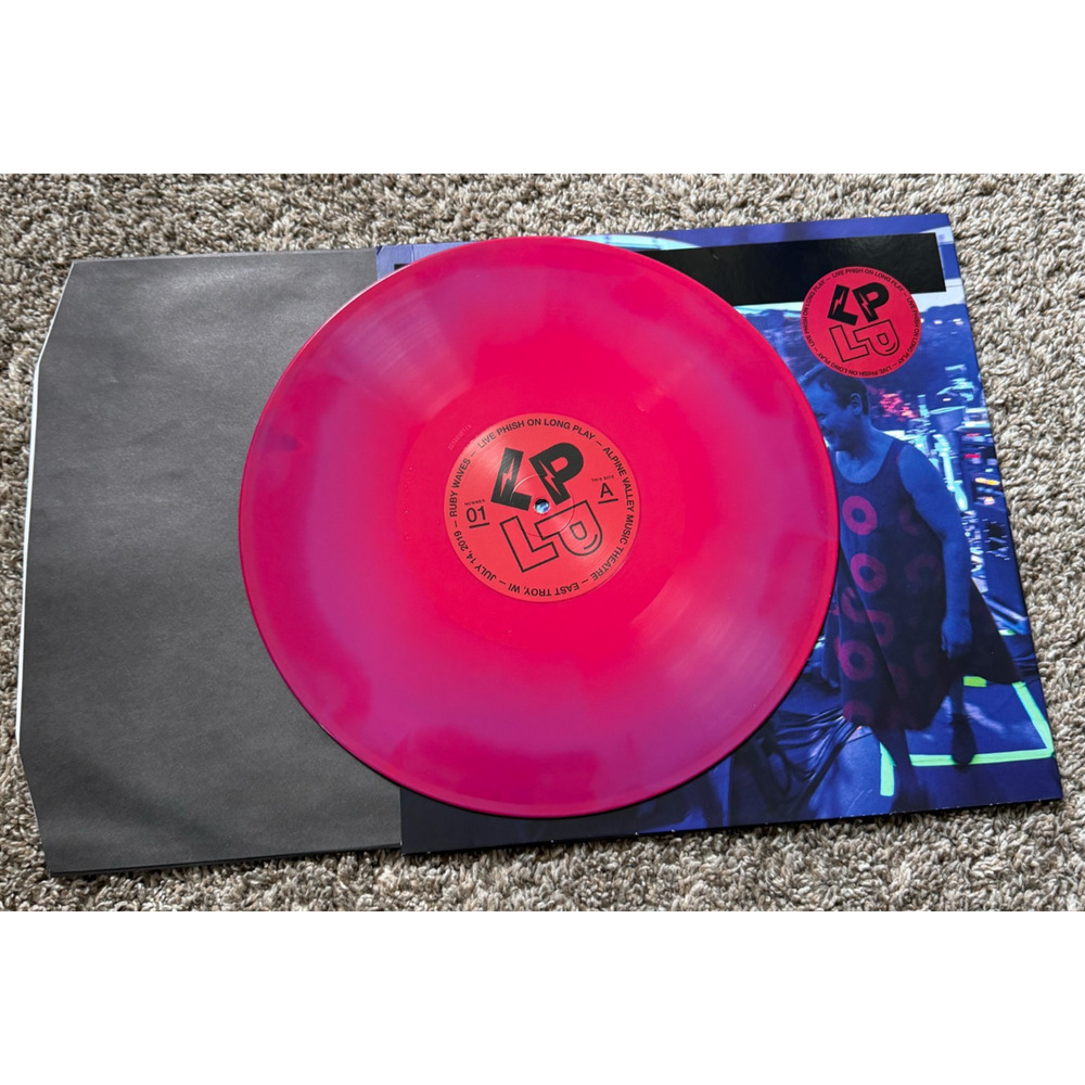 Phish LP on LP Vol 01 Waves Alpine Valley 2019 Ruby/Magenta/Purple Swirl Vinyl